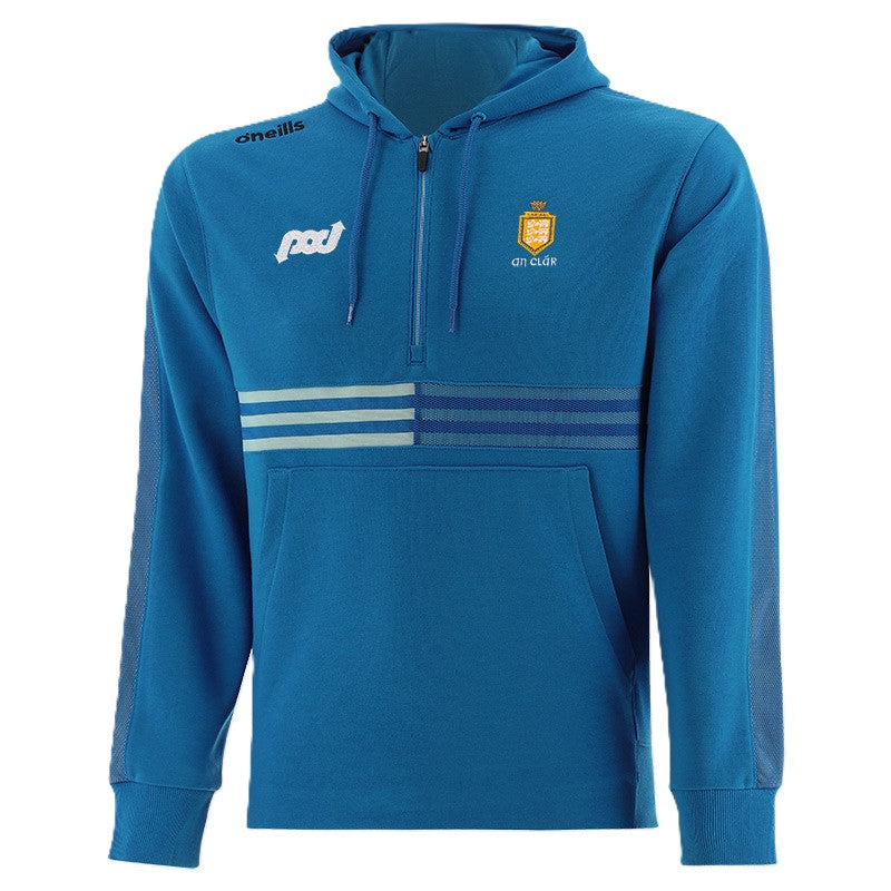 O'Neills Clare GAA Nepal Fleece Half Zip Hoodie Blue