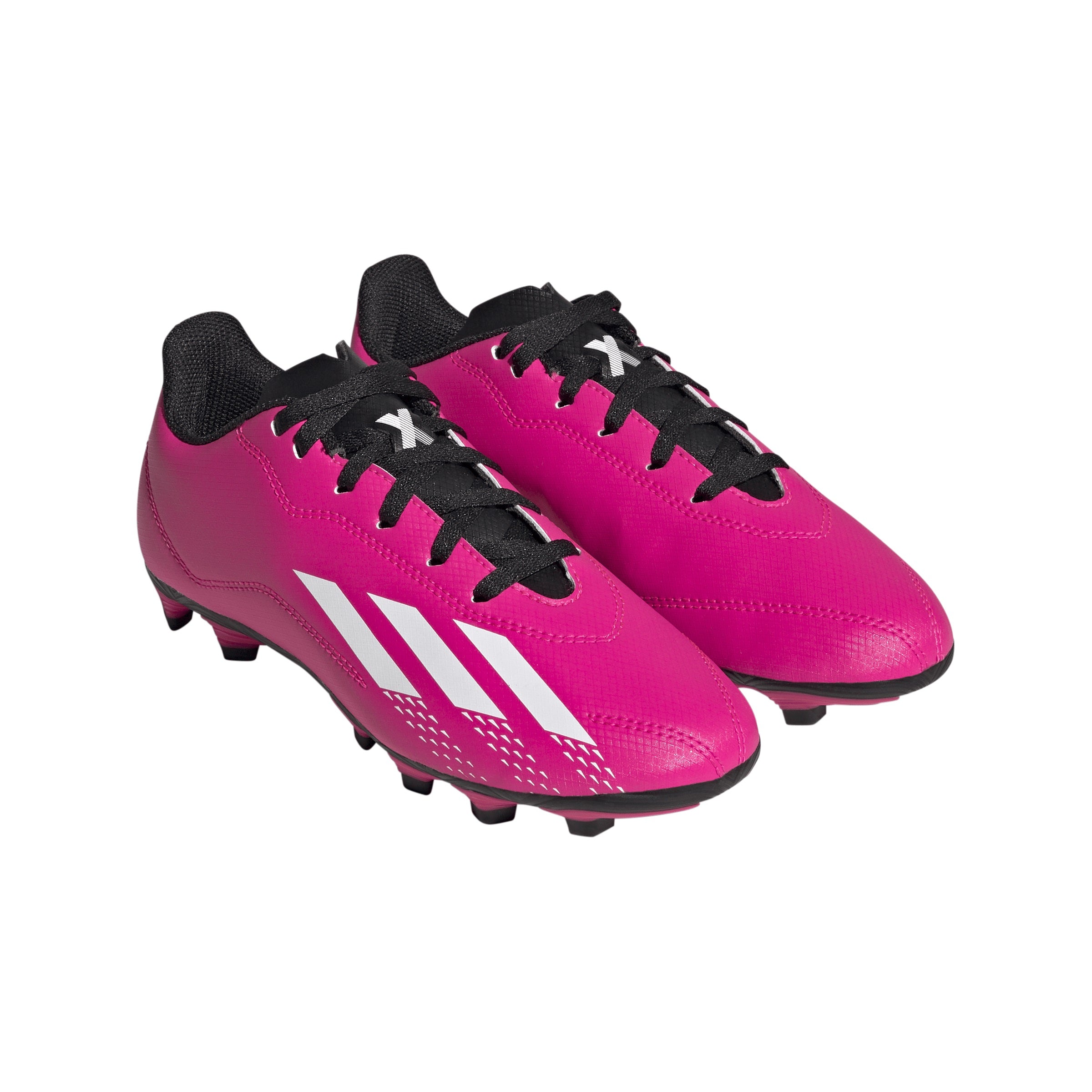 Adidas X Speedportal.4 Firm Ground Junior Football Boots Shock Pink Cloud White
