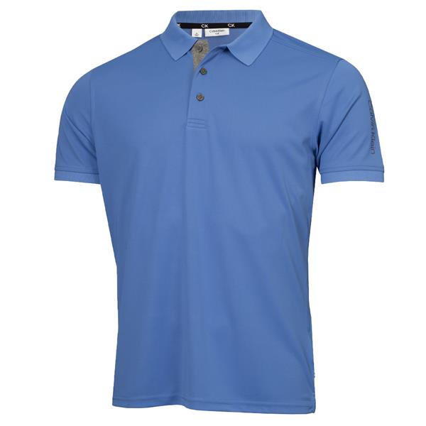 Calvin Klein Golf Mens Club Polo Seablue