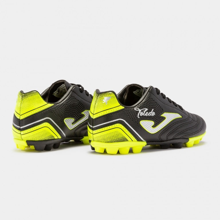 Joma Toledo Junior Hard Ground Football Boots (Black Flo Yellow)