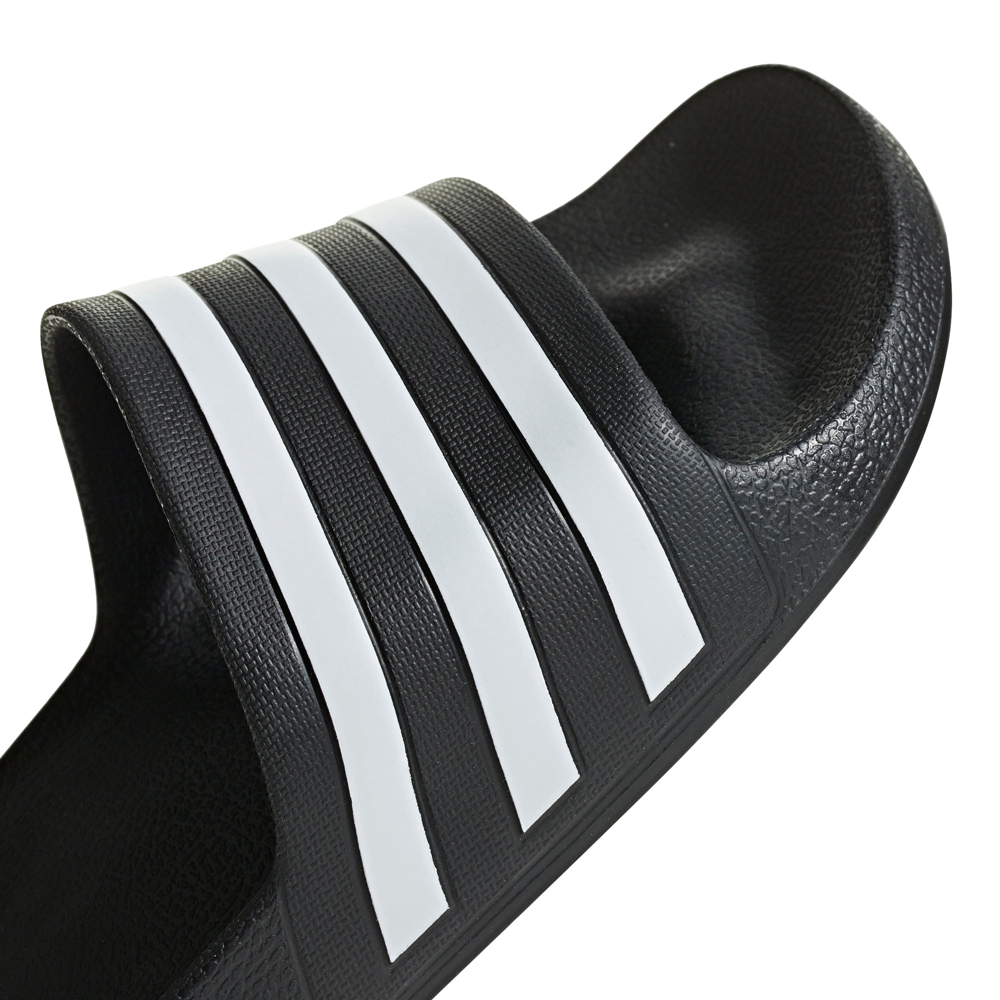 Adidas Adilette Aqua Slides Black White