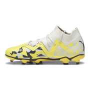 Puma Future Match Firm Ground Junior Football Boots Sedate Gray Asphalt Yellow