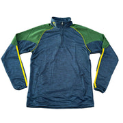 CS Team Half Zip Melange Navy Bottle Green Amber