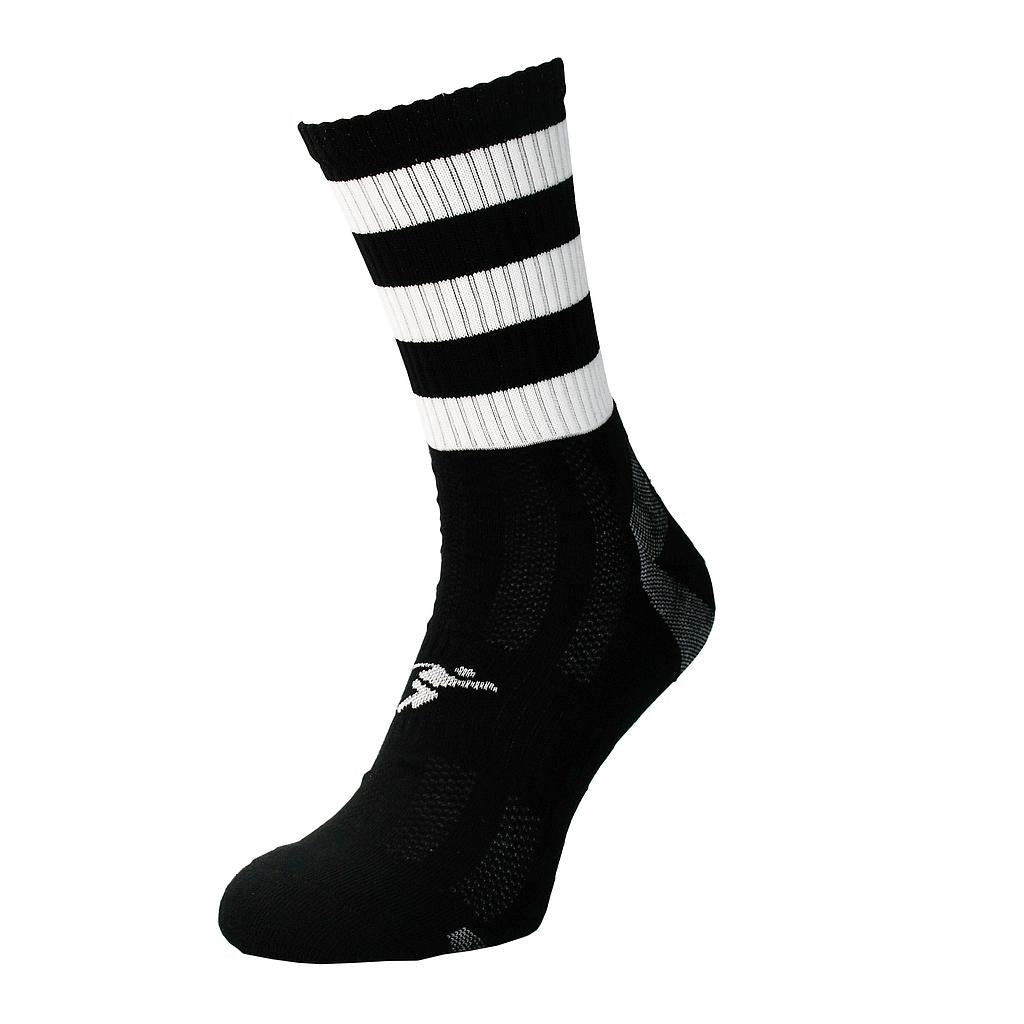 Precision Pro Hooped GAA Mid Socks Black White