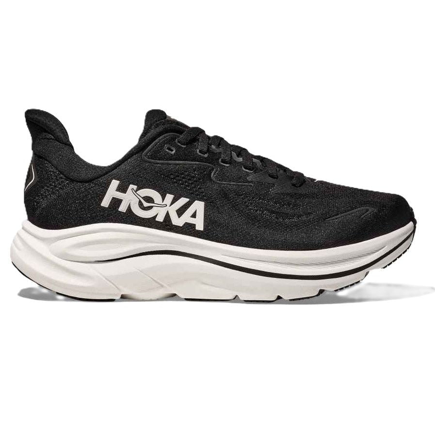 Hoka Clifton 10 Men's Running Shoes Black White