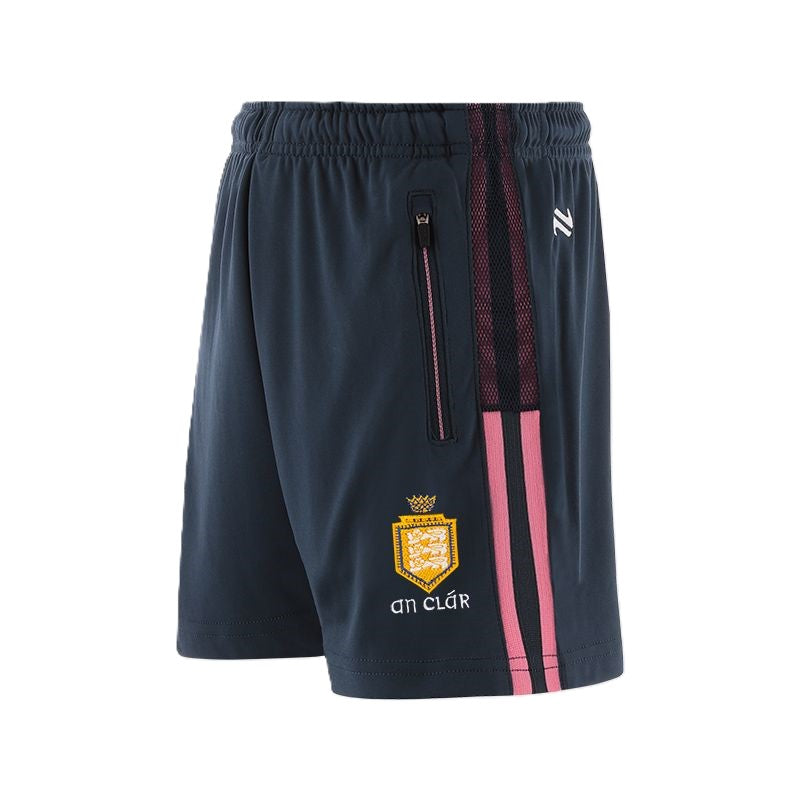 O'Neills Clare GAA Women's Nepal Shorts Marine Pink White