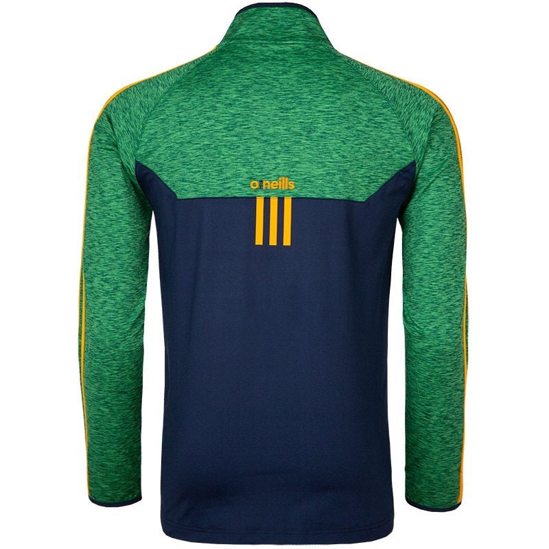 O'Neills Kasey 3 Stripe Brushed Half Zip (Navy Melange Green Amber)