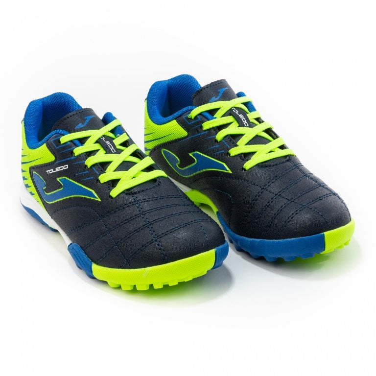 Joma Toledo Junior TF Astro Turf (Navy Blue Lime)