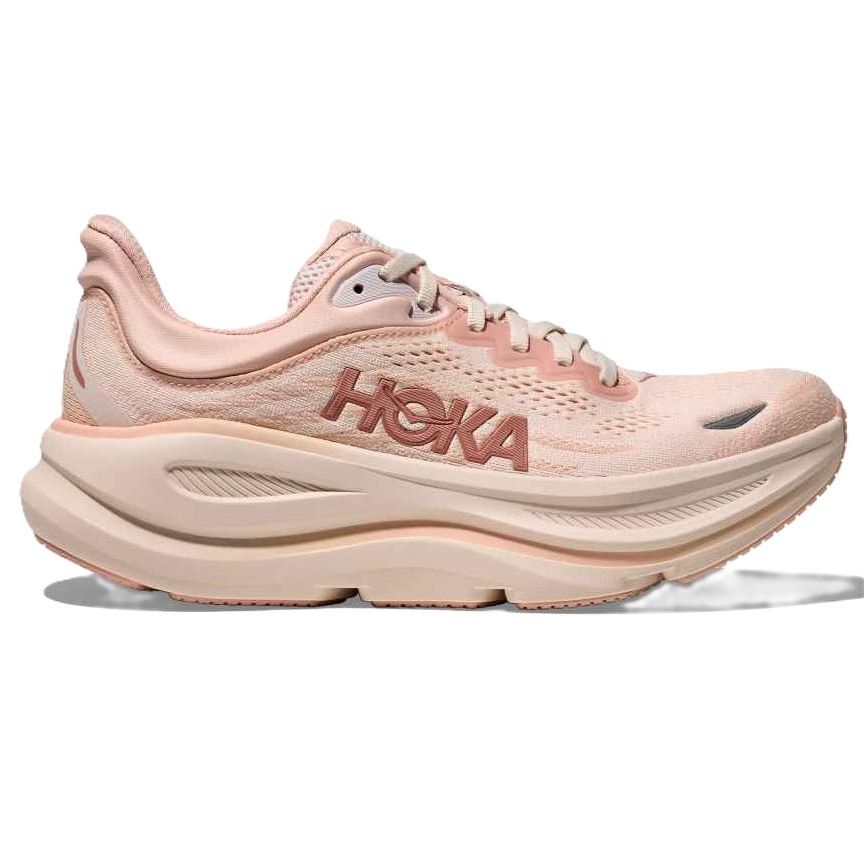 Hoka Bondi 9 Women's Running Shoes Rose Latte Rose Cream