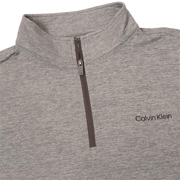 Calvin Klein Golf Mens Newport ½ Zip Top Silver Marl