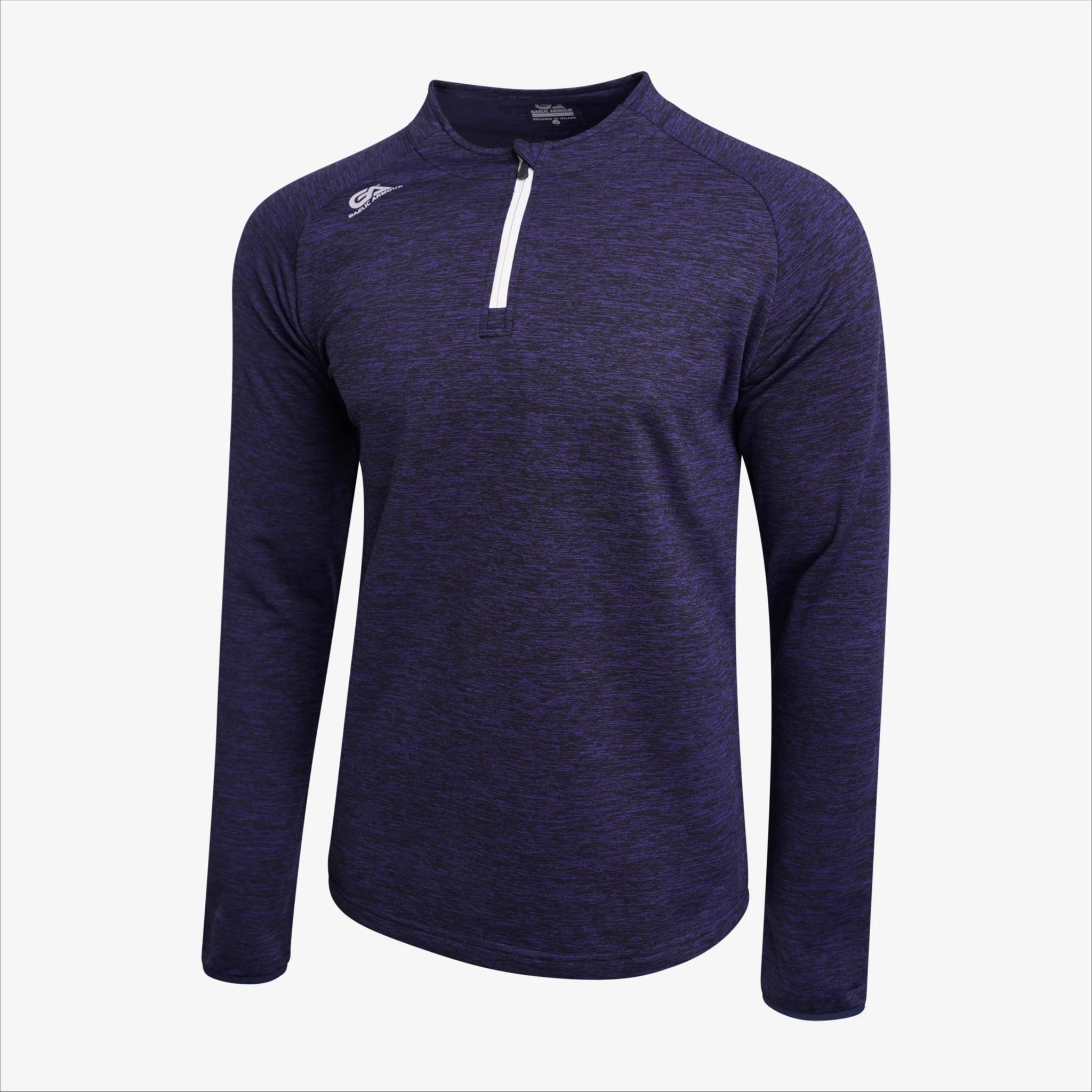 Gaelic Armour 1/2 Zip Round Neck Sweat Navy Marl