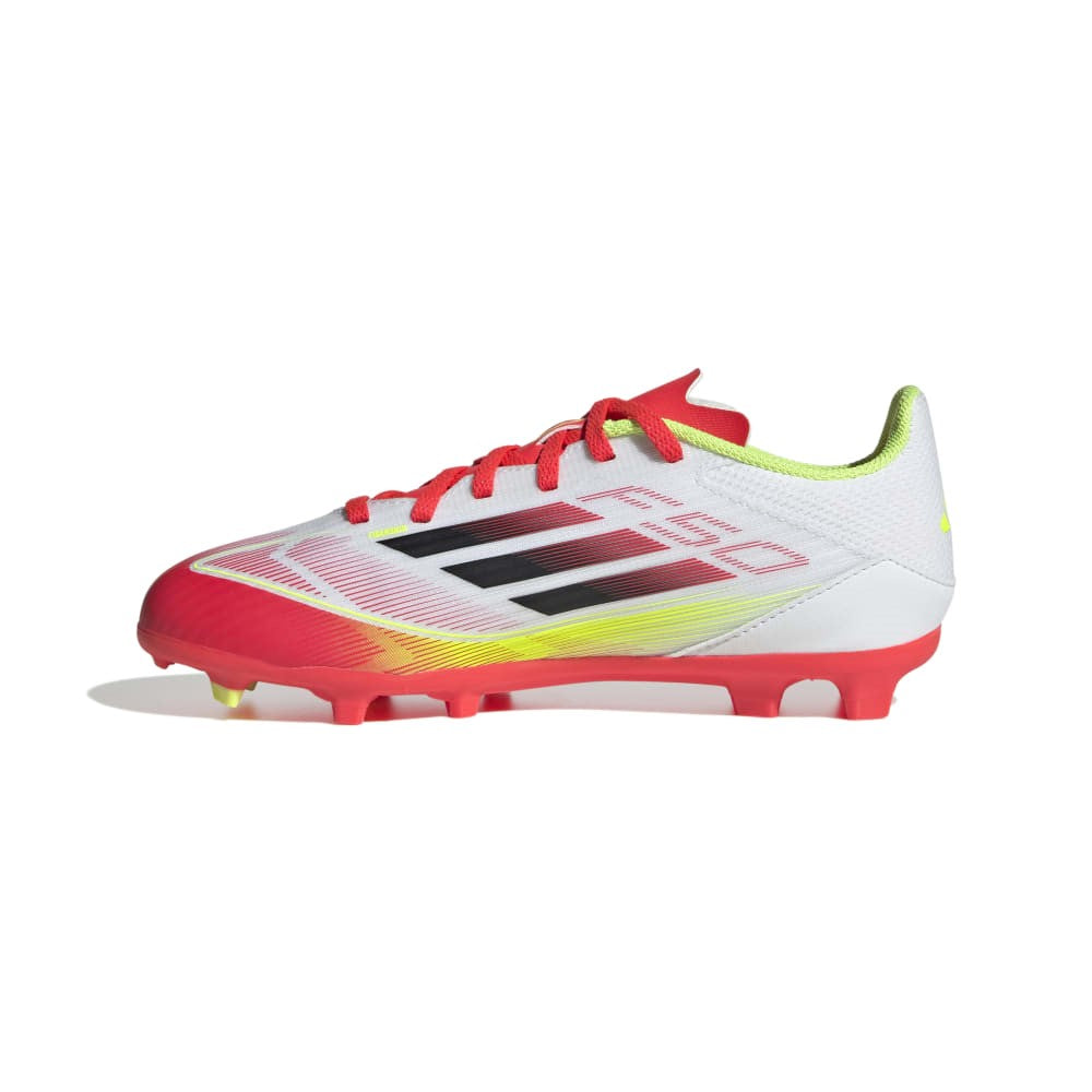 Adidas F50 League Firm Ground Boots Kids White Black Yellow