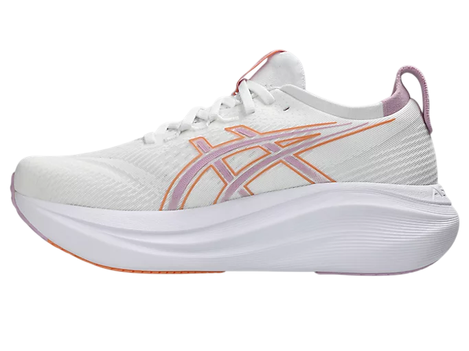 Asics Gel-Nimbus 26 Women's Running Shoes - White Pink