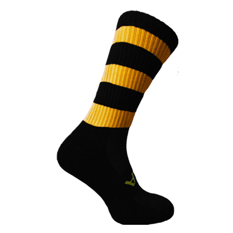 Atak Shox Mid Lenght Football Socks Black Amber