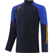 O'Neills Oslo Brushed Half Zip Top Navy Royal Amber