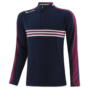 O'Neills Dromore Squad Half Zip Navy Maroon White