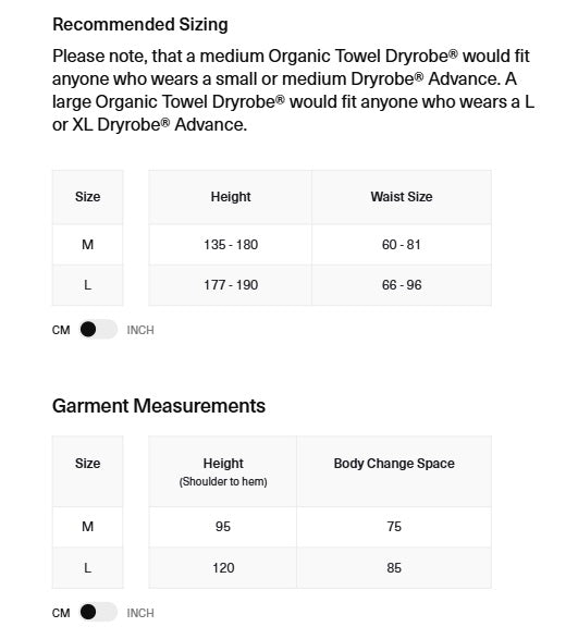 Dryrobe Organic Towel Changing Robe Blue