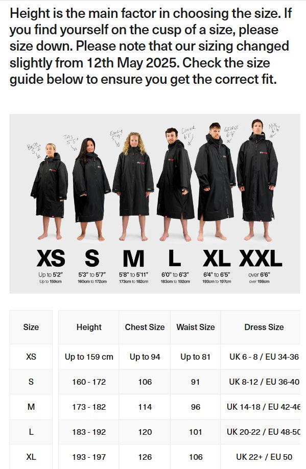 Dryrobe Advanced long Sleeve Changing Robe Burgundy Silver