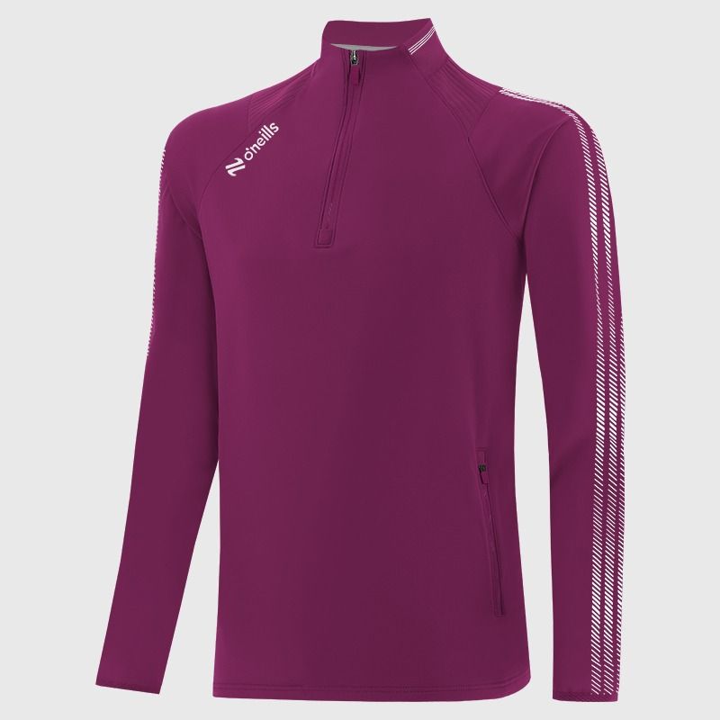 O'Neills Dynamo Brushed Half Zip Top Maroon White