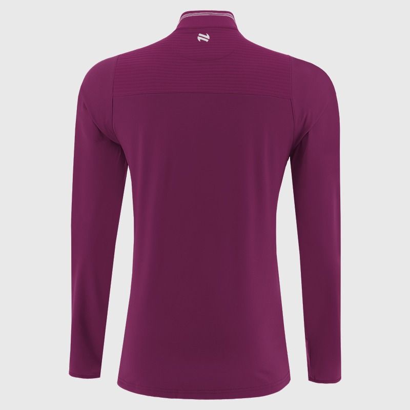 O'Neills Doora Barefield Dynamo Brushed Half Zip Top Maroon White