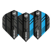 Winmau Rhino Darts Flights Black Blue