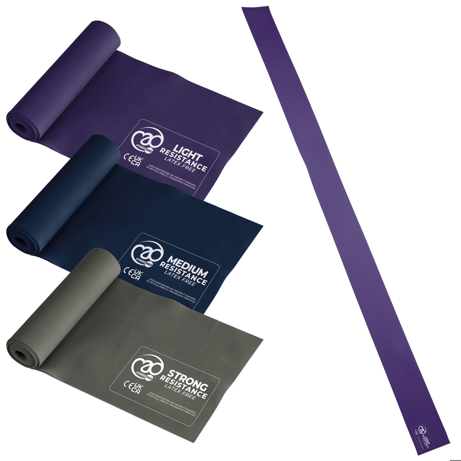 Fitness Mad Latex Free Resistance Bands - Set of 3