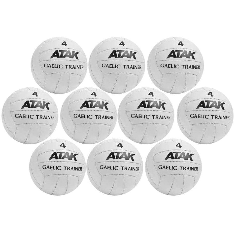 Set of ATAK Gaelic Trainer balls on a white background