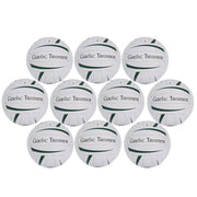 Set of Gaelic Training balls on a white background