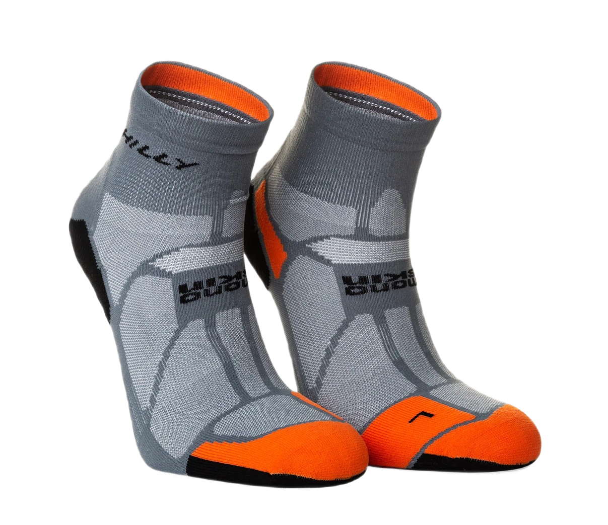 Hilly Marathon Fresh Anklet Granite Orange