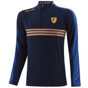 O'Neills Banner GAA Dromore Squad Half Zip Marine Royal Amber