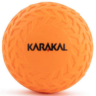 Orange karakal ball on a white background