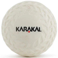 White golf ball with Karakal logo on a white background