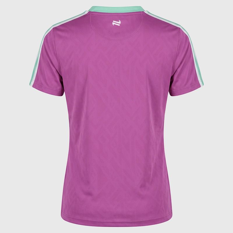 O'Neills Clare GAA Women's Imperium T-Shirt Purple Green