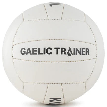 White Gaelic Trainer ball on a white background