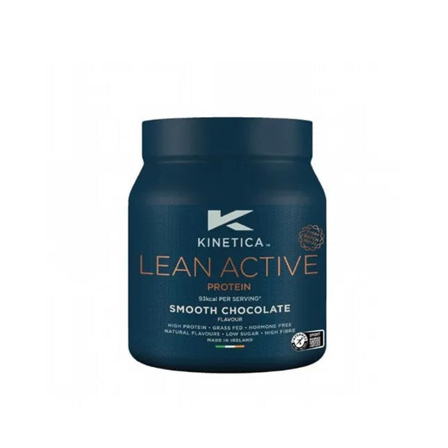 Kinetica Lean Active protein powder container on a white background