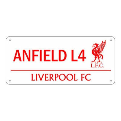 Anfield Stadium Street Sign