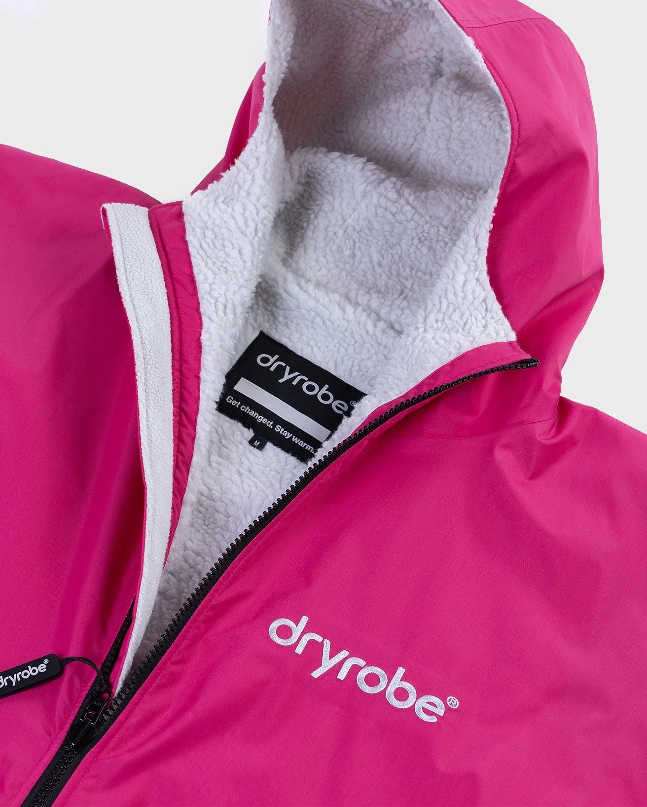 Dryrobe Advanced long Sleeve Changing Robe Pink Grey