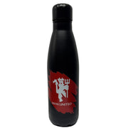 Man Utd Stainless Water Bottle Black