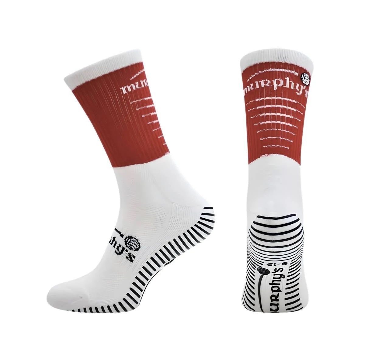 Murphys Pro Mid GAA Grip Socks Maroon White