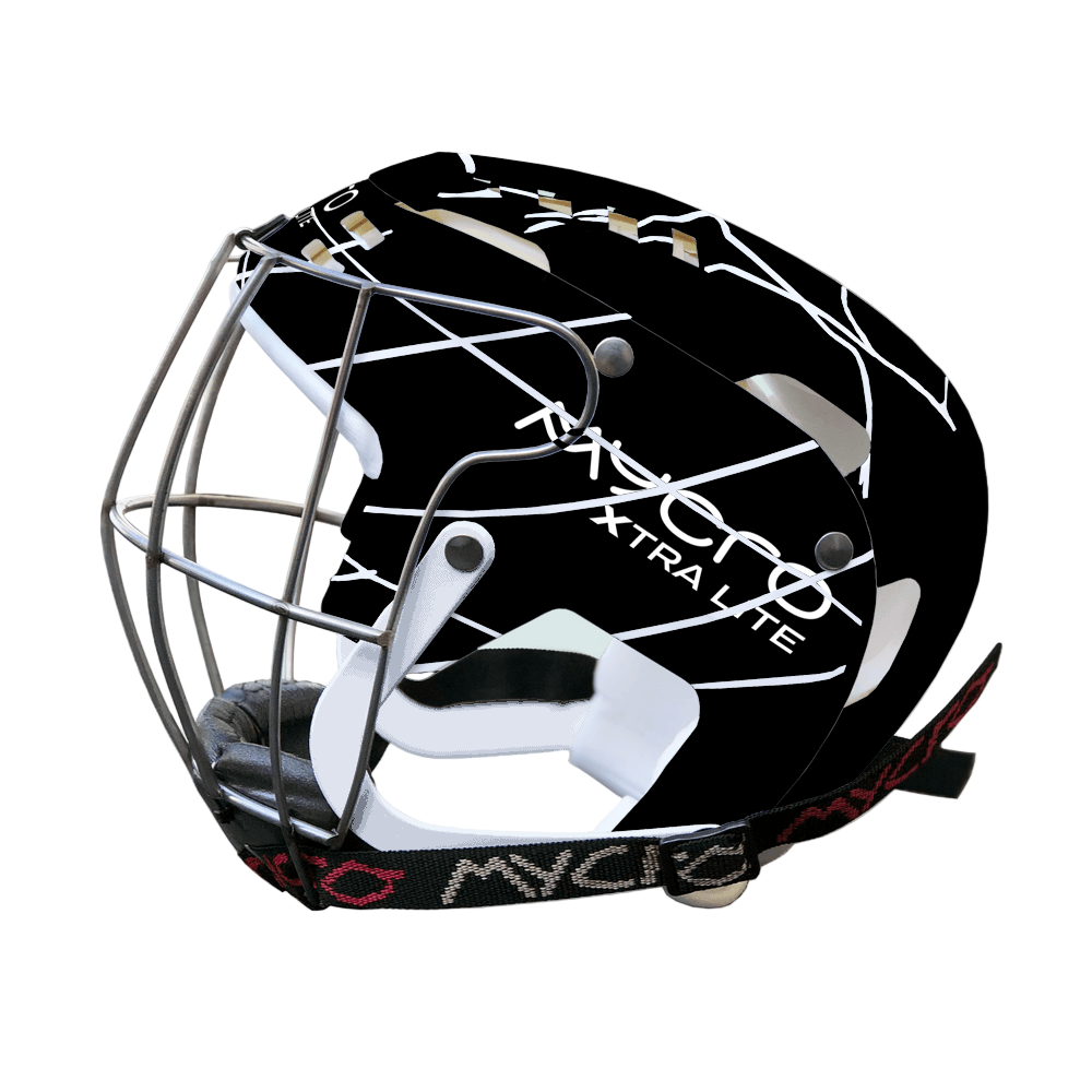 Mycro Hurling Helmet Splash Black White