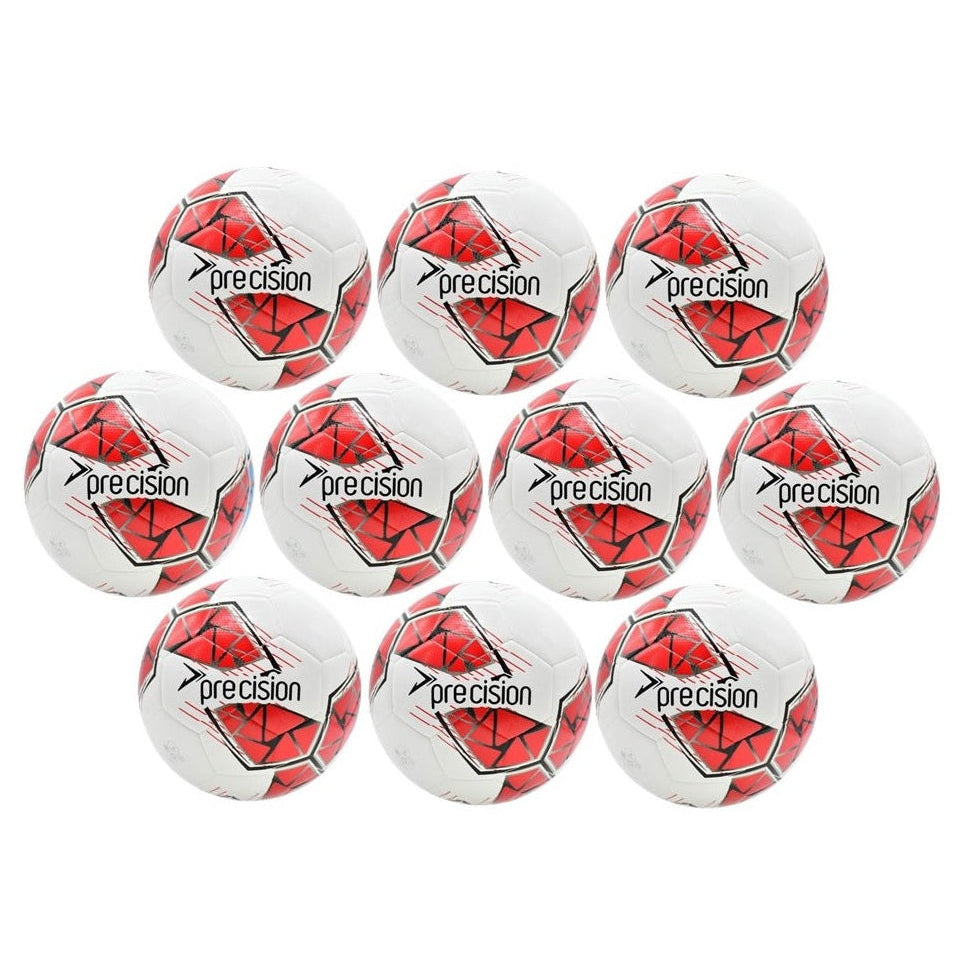 Precision Fusion Training Ball White Red 10 Pack