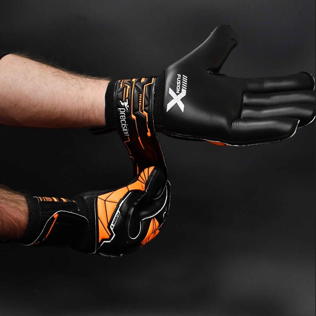 Precision Junior Fusion X Roll Finger Protect Goalkeeper Gloves