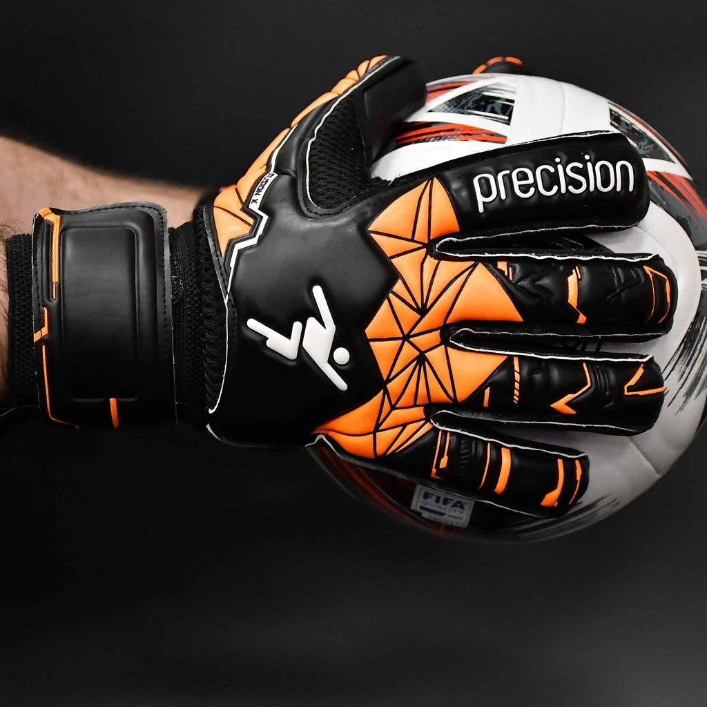 Precision Junior Fusion X Roll Finger Protect Goalkeeper Gloves