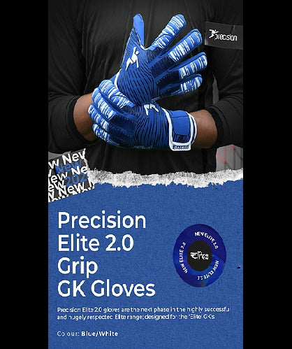Precision Elite 2.0 Goalkeeper Gloves Blue