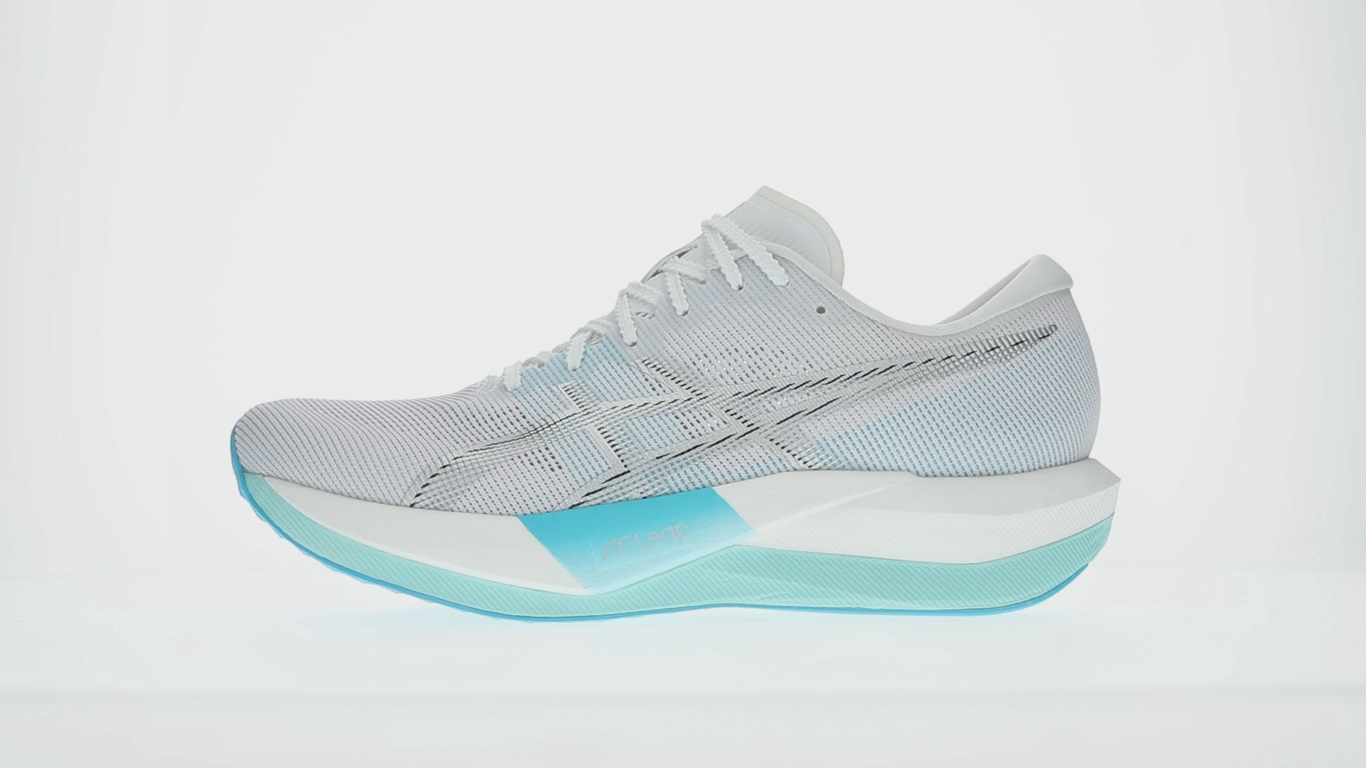 Load video: Asics Magic Speed 5 Unisex Running Shoes White Pure Silver