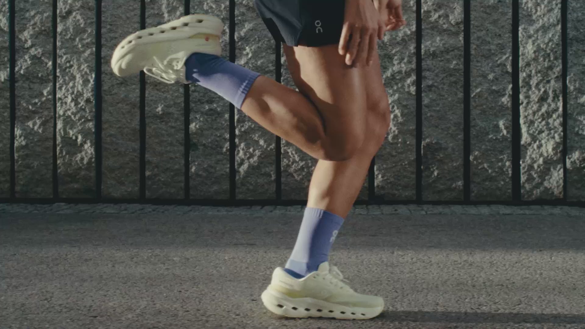 Load video: On Cloudrunner 3 Men's Running Shoes Black White