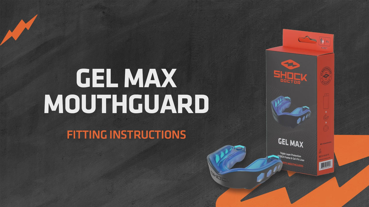 Load video: Shock Doctor Gel Max Mouthguard Clear
