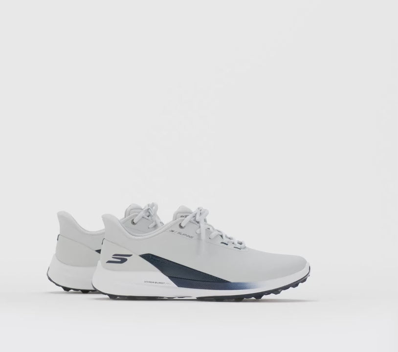 Load video: Skechers Pure SI Slip-ins Men's Golf Shoes Grey Blue