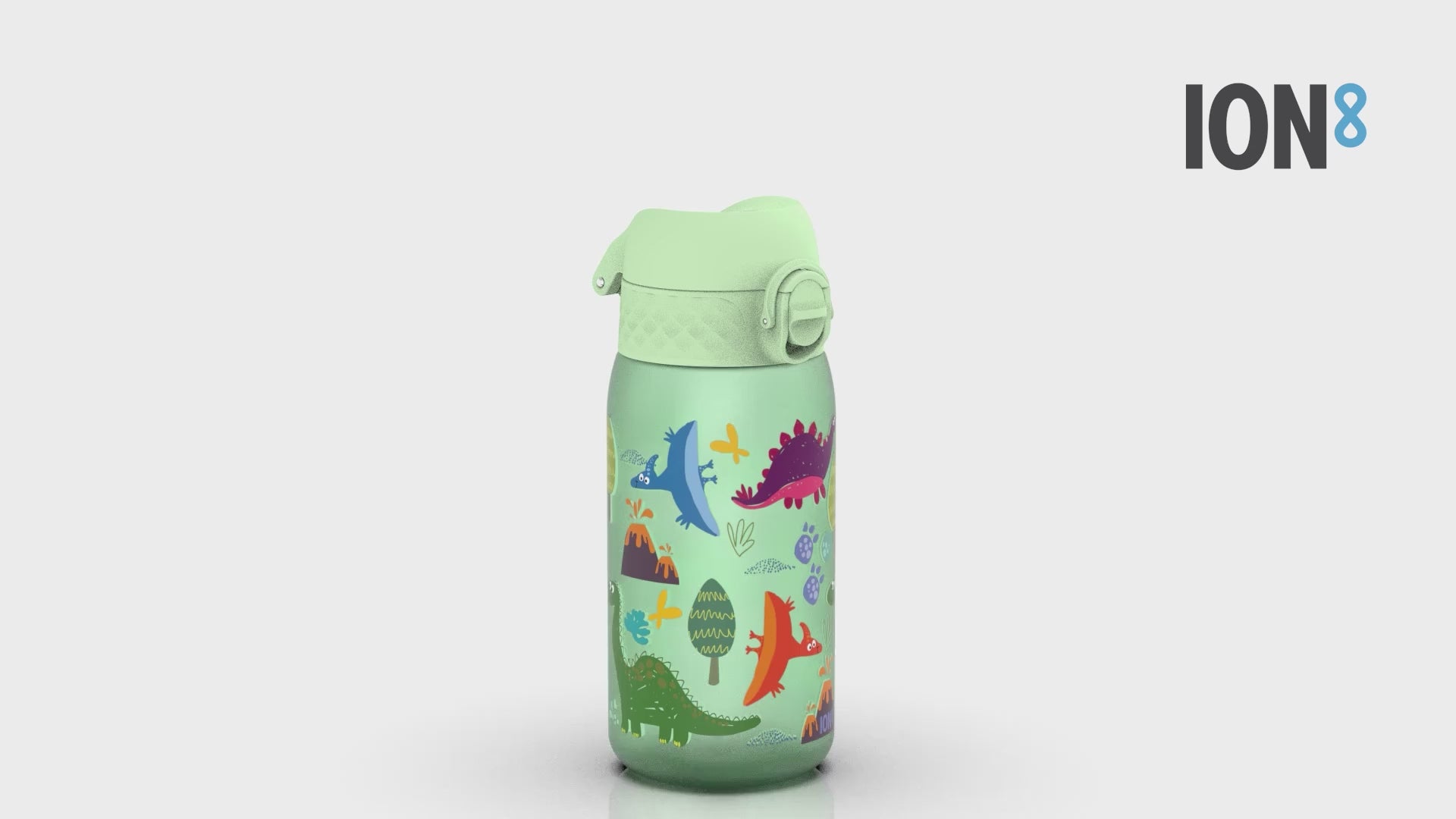 Load video: ION8 350ML Pod Dinosaur Waterbottle