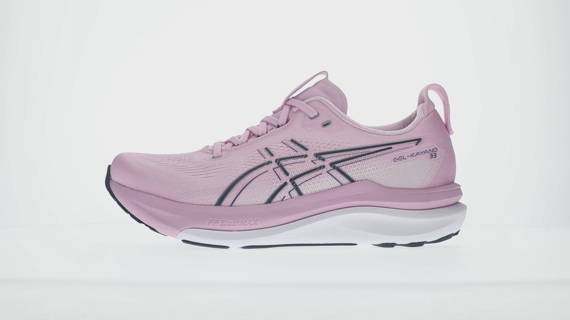 Load video: Asics Gel-Kayano 33 Women's Running Shoes Hazy Lilac